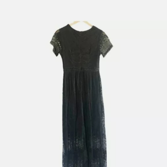 Altar'd State Maxi Dress,Black lace Large - Picture 12 of 14